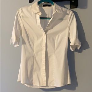White Button Down Top